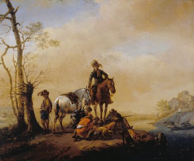 Rust van Sporters door Philips Wouwerman